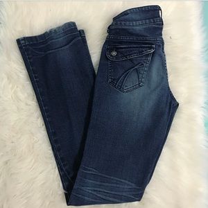 Straight leg jeans